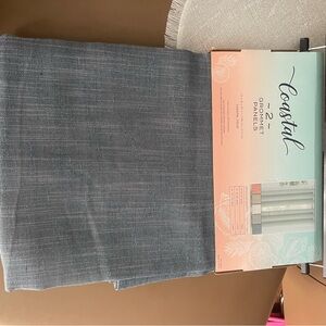 Curtains blue in color NWT 84 long 2-pair